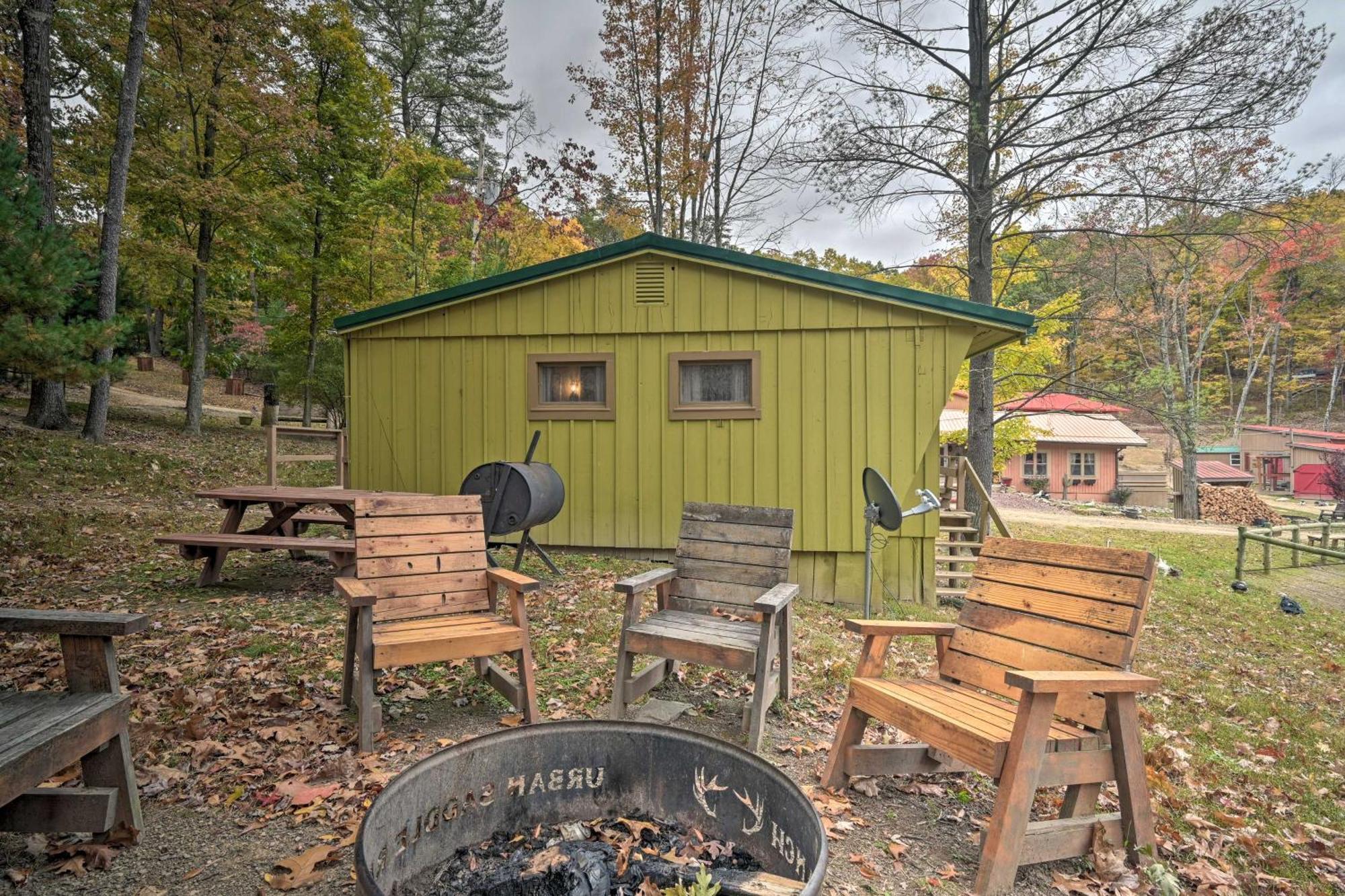 הנטינגדון Lone Ranger Cabin With 50 Acres By Raystown Lake מראה חיצוני תמונה